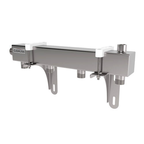 Коллектор распределительный GIDRUSS DMSS-25-20x4 4-х контурный НР 1"x3/4" Ду 25 Ру 6 магистральный