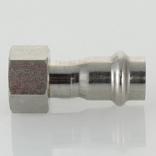 Переходник VALTEC VTi.908.I ВР 1" DN 35x25 PN 16 с накидной гайкой нержавеющая сталь