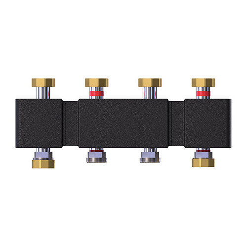 Коллектор распределительный Meibes M66301.921 3-х контурный ВР-НР 1 1/2" DN 40 PN 6 в теплоизоляции