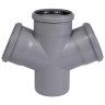 Крестовина канализационная PP-H Ostendorf HT HTDA DN 110х50/50х87° одноплоскостная 1