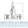 Вентиль Hawle 2631 пластик из ПОМ с муфтами Hawle-FIT DN 40 2