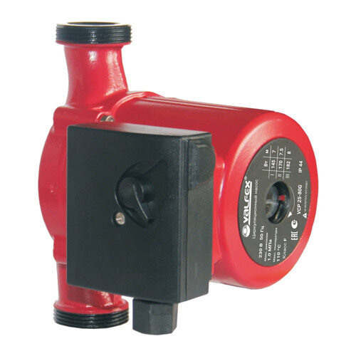 Насос циркуляционный VALFEX VCP 25-80G 180 DN 25 PN 10 с гайками