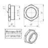 Латунная футорка VALTEC 1 1/4" х 1" VTr.581.N.0706 5