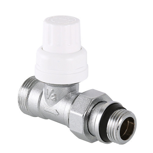 Клапан радиаторный Valtec VT.032.NER 1/2" x 3/4" (евроконус) DN 15 PN 10 прямой с самоуплотняющимся полусгоном