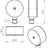 Манометр-индикатор VALTEC VT.TM50.D.02 1/4'' (0…10 бар) Дкорп=50мм пружинный радиальный, нижнее подключение 2
