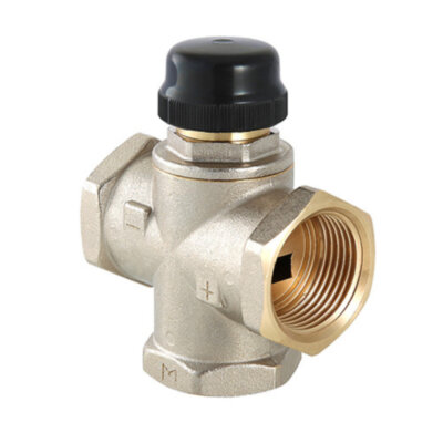 Клапан смесительный VALTEC VT.MR02.N.0603 1" DN 25 PN 10 трехходовый, латунный с никелевым покрытием