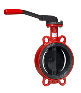 Затвор Гранвэл ЗПВС Ду 100 Ру 16 FL(w)-3-100-MN-Е дисковый поворотный межфланцевый с рукояткой