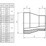 Переход 140х110 мм SDR9 ПЭ100 сварной ПНД 2
