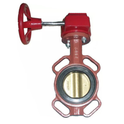 Затвор дисковый поворотный ABRA BUV-VF 843 DN 250 PN 16/10 межфланцевый с редуктором