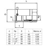 Переход USTM 32х1'' ПЭ-ВП/сталь с внутренней резьбой FRIALEN 2