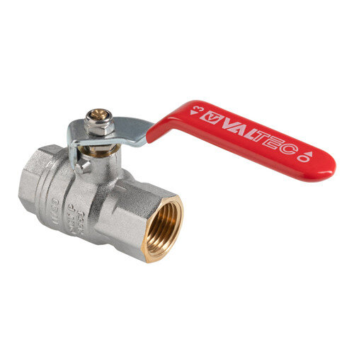 Кран шаровый VALTEC VT.414 ГОСТ Р 59553-2021 ВР 1" DN 25 PN 40 никелированный латунный