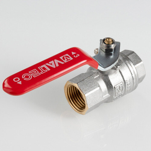 Кран шаровый VALTEC VT.414 ГОСТ Р 59553-2021 ВР 1" DN 25 PN 40 никелированный латунный