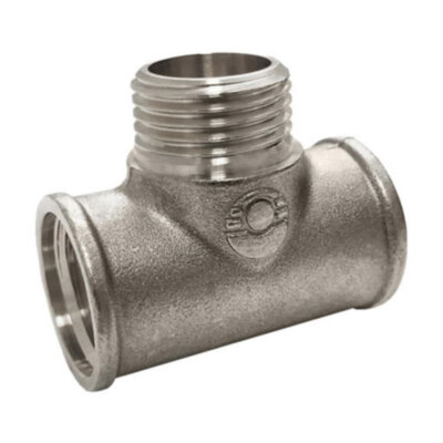 Тройник переходной VALFEX VF.132 ВР-НР 1/2"x1/2"x1/2" Ду 15 Ру 40 никелированный латунный