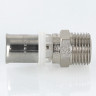 Переходник VALTEC VTm.201 НР 1" DN 32x25 PN 10 латунный никелированный 3