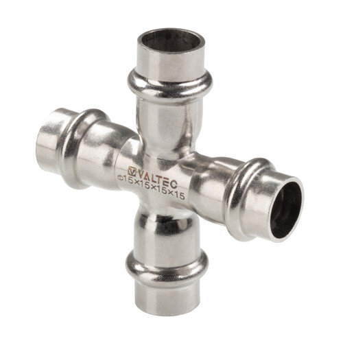 Крестовина VALTEC VTi.941.I DN 22 PN 16 нержавеющая сталь