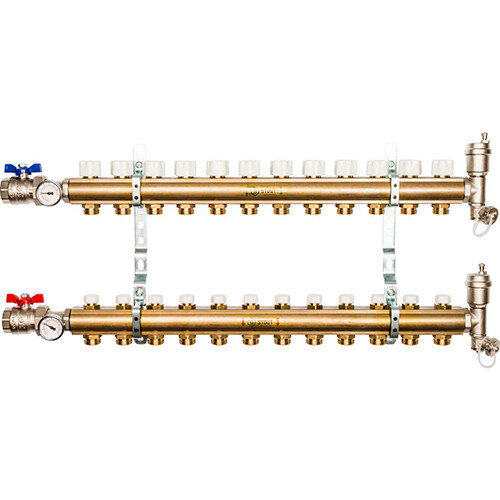 Распределительный коллектор STOUT без расходомеров 12 выходов