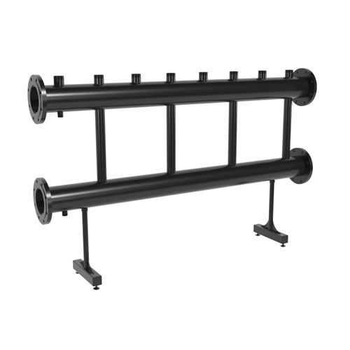 Коллектор распределительный GIDRUSS MK-2000-4x50 4-х контурный НР 2" Ду 150 Ру 10 модульный 1