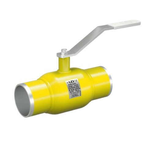 Кран шаровой цельносварной LD КШ.Ц.П.GAS.065.025.Н/П.01 Ду 65 Ру 25 нержавеющий неполнопроходный под приварку