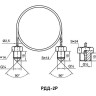 Трубка капиллярная РОСМА РДД-2Р L=2 м Дкорп=2,5 мм 3,5 МПа G1/4"x1/2" УТ-00043505 2