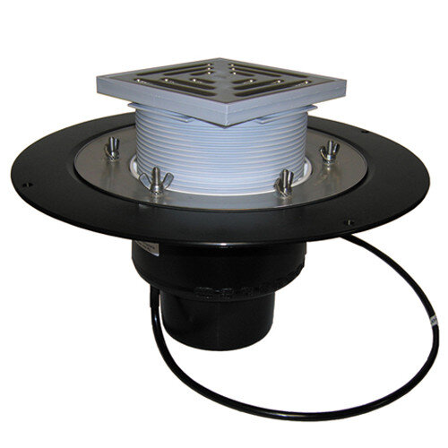 Кровельная воронка HL62.1B/1 DN 110 с электрообогревом для плоской эксплуатируемой кровли