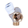Коллектор распределительный STOUT SMB 6852 2 отвода ВР-НР 3/4"х1/2" DN 20 PN 10 с запорными клапанами плоское уплотнение 3