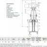 Задвижка VGA D21.04 DN 80 PN 10/16 фланцевая клиновая чугунная с электроприводом с обрезиненным клином 2