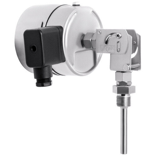 Термометр РОСМА БТ-54.220-250 ЭКП 5 Дкорп=100мм 10 МПа кл. 1,5 G1/2" Траб = 0...+100°C биметаллический коррозионностойкий с ЭКП универсальный 00000038616