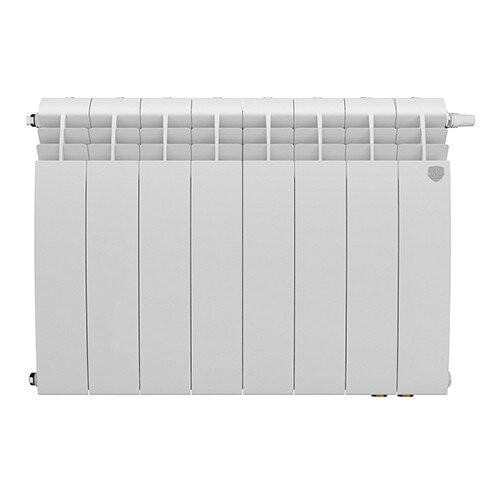 Радиатор биметаллический Royal Thermo BiLiner 500 VR (8 секций) Bianco Traffico