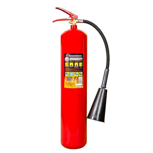 Огнетушитель углекислотный Ярпожинвест ОУ-5-ВСЕ, ЗПУ-алюминий