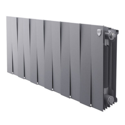 Радиатор биметаллический Royal Thermo PianoForte 300 (12 секций) Silver Satin