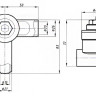 Клапан радиаторный Valtec VT.035 DN 20 PN 16 стальной под приварку левый 2