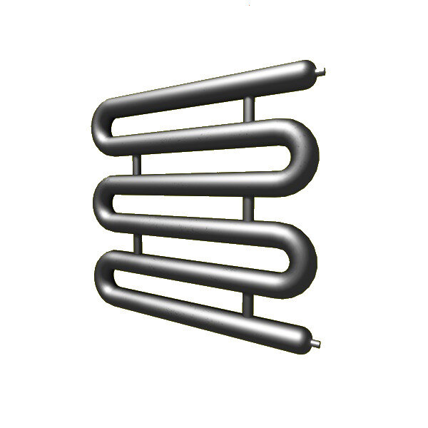 Регистр отопления РЗЭ-6x159x4,0-5000 змеевиковый шестирядный с эллиптическими заглушками