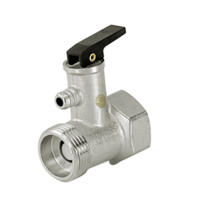 Клапан предохранительный латунный VALFEX VF.461.N.012 Ду 15 для бойлера с ручкой спуска