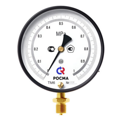Манометр РОСМА ТМ-610Р.МТИ.00 (0...25 кгс/см2) Дкорп=150мм кл. 0,6 M20x1,5 общетехнический радиальный 00000002130
