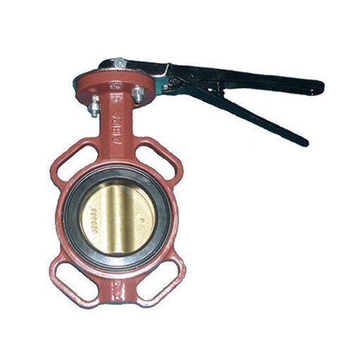 Затвор дисковый поворотный ABRA BUV-VF 843 DN 250 PN 16/10 межфланцевый с рукояткой