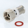 Переходник VALTEC VTm.222 ВР 1" DN 26x25 PN 10 с накидной гайкой латунный никелированный 4