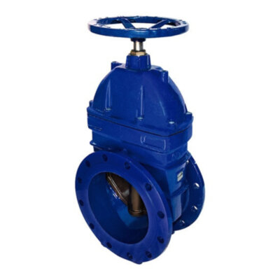 Задвижка DENDOR 47GV DN 150 PN 10/16 фланцевая клиновая чугунная под штурвал с обрезиненным клином