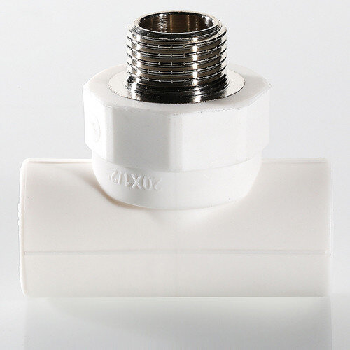 Тройник переходной VALTEC VTp.733 НР 3/4" DN 25x20x25 PN 25 полипропиленовый комбинированный