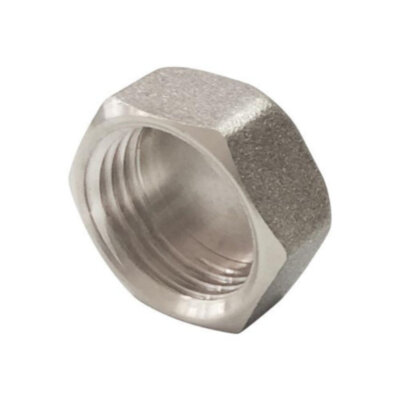 Заглушка VALFEX VF.590 ВР 1" Ду 25 Ру 40 никелированная латунная