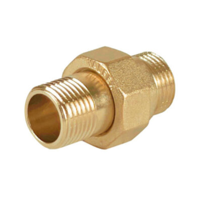 Сгон прямой VALFEX VF.728 НР 1/2" Ду 15 Ру 40 разъёмный латунный