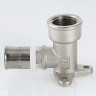 Угольник 90 градусов VALTEC VTm.254H ВР 1/2" DN 16x15 PN 10 с креплением латунный никелированный 3