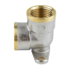 Угольник латунный Aquasfera 9004 DN 15 PN 40 резьба - 1/2'', покрытие - никель, с креплением, резьбовой ВР-ВР, 9004-01 2