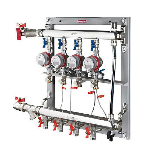 Узел этажный VALTEC VT.GPR.05S04.L5 3/4" DN 20 с балансировочным и перепускным клапаном