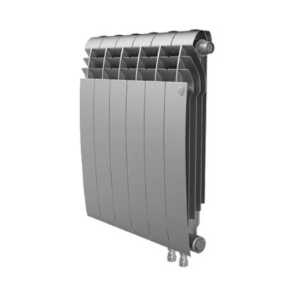 Радиатор биметаллический Royal Thermo BiLiner 350 VR (6 секций) Silver Satin