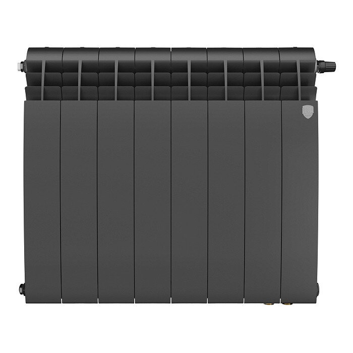 Радиатор биметаллический Royal Thermo BiLiner 500 VR (8 секций) Noir Sable