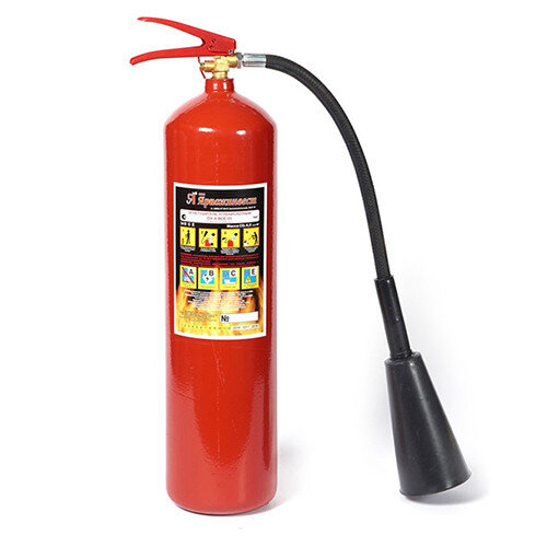 Огнетушитель углекислотный Ярпожинвест ОУ-4-ВСЕ, ЗПУ-алюминий