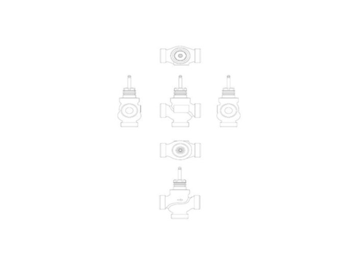 Клапан регулирующий VRB 3 Ду 32 Ру 16 Danfoss трехходовой