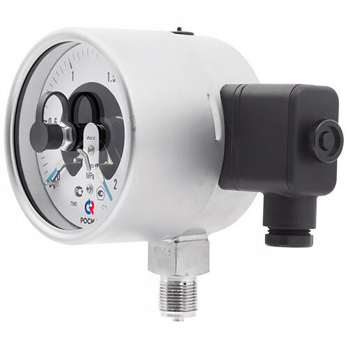 Манометр РОСМА ТМ-521Р.02 (0...1 МПа) Дкорп=100мм кл. 1,5 M20x1,5 коррозионностойкий виброустойчивый с ЭКП радиальный 00000013882