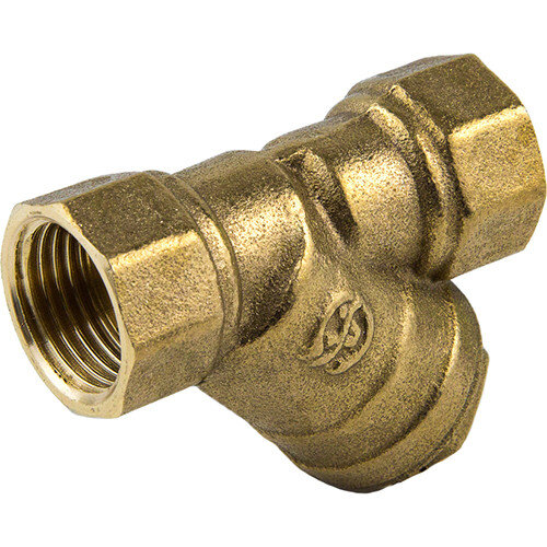 Фильтр сетчатый латунный Aquasfera 4006 DN 15 PN 20 резьба - 1/2'', косой, с магнитной вставкой, резьбовой ВР-ВР, 4006-01