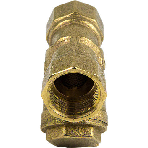 Фильтр сетчатый латунный Aquasfera 4006 DN 15 PN 20 резьба - 1/2'', косой, с магнитной вставкой, резьбовой ВР-ВР, 4006-01